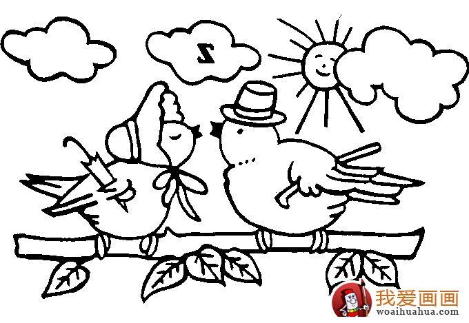 简笔画小鸟图片,小鸟简笔画图片(8)