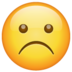 "伤心的脸"emoji表情