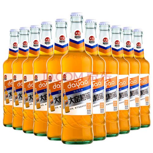 550ml*9瓶/6瓶内蒙古大窑原味 大窑橙味玻璃瓶果味汽水 大窑橙诺550ml
