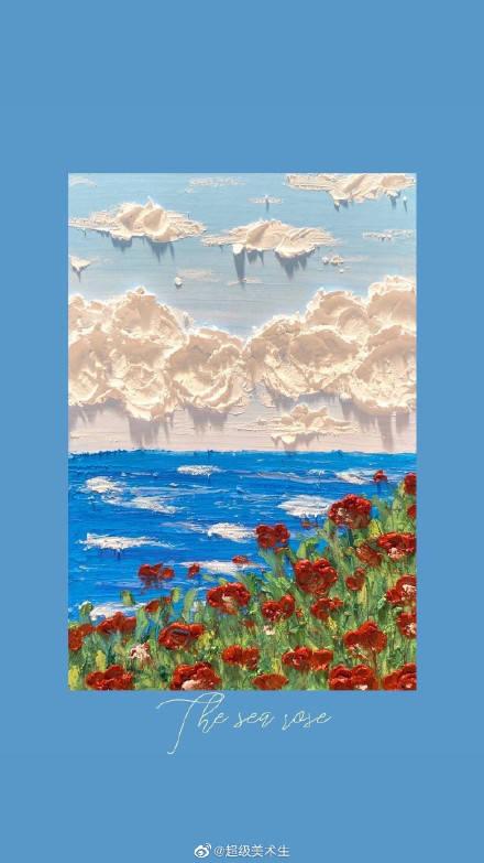 适合油画棒的风景画油画棒简笔画