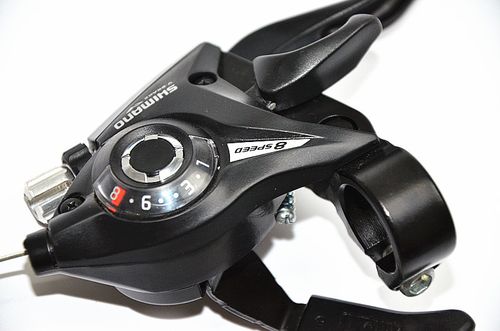 正品shimano 变速器山地车配件24速连体指拨ef51-8自行车变速拨把