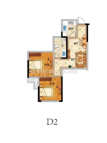 监利翔宇华庭户型图-d2户型,翔宇华庭户型图,翔宇华庭网上展厅,监利房