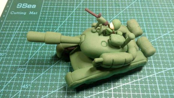 超轻粘土教程坦克车的做法图解3