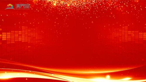 图片素材 黑金色ppt模板 时尚梦幻红色金色线条商务年会背景  作品