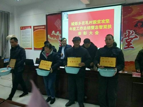 洛宁县城郊乡在礼村召开脱贫攻坚年度工作总结暨志智双扶表彰大会