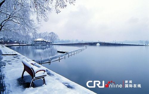 杭州西湖雪景