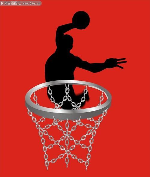 篮球扣篮剪影图片-运动健身-百图汇素材网