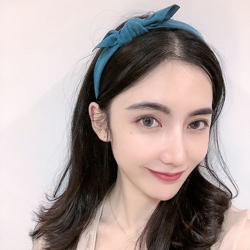 购客简约发箍女外戴发卡时尚 兔耳朵头箍细百搭清新短发头饰束发带