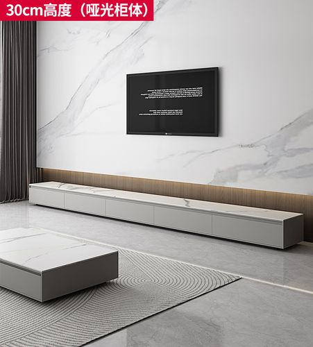 6米落地电视机柜现代简约地台尼创尼创 定制3.