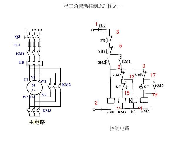 星三角起动控制接线图ppt