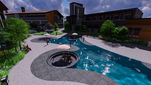 重庆沙坪坝区大学城熙街一期文创园景观改造设计
