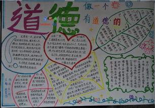 一年级为德育为主题手抄报 安全主题手抄报