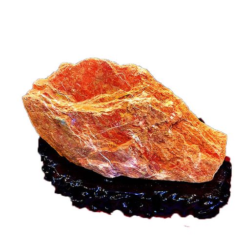 泗水砭石原石 客厅观赏摆件 桌子摆放砭石 原红砭石观赏石