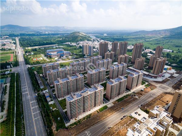枣庄新城祁连山路周边建筑