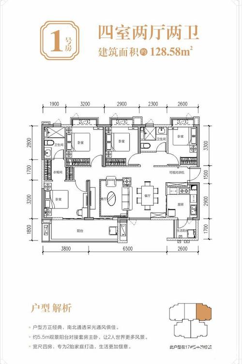 自贡恒大未来城1号户型-自贡搜房网
