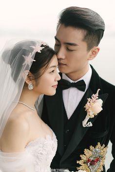 陈晓和陈妍希结婚照