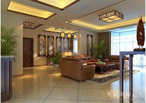 康盛三木装饰设计【农房英伦尊邸中式风格装修效果图图片】装修图片