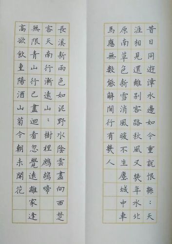 阜新任绪民书张籍七绝诗十一首楷书册页作品欣赏