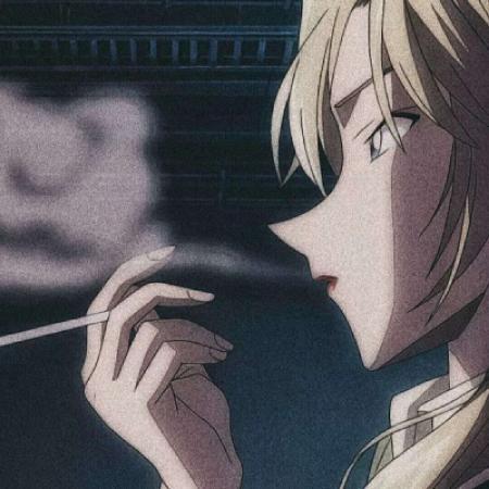 超拽动漫女头像比较酷有几张抽烟的