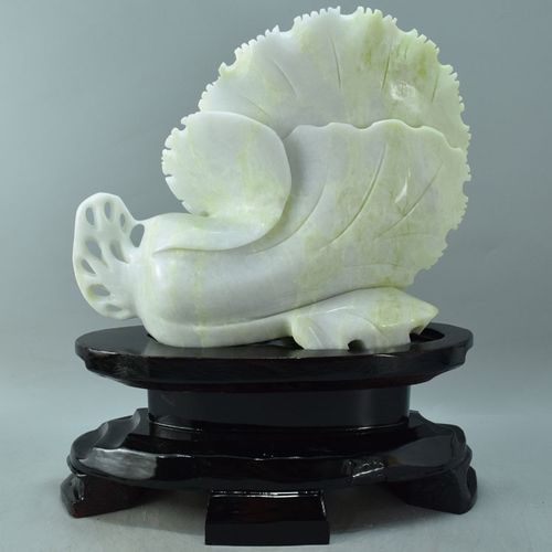 岫玉摆件岫岩玉石白菜摆件天然辽宁岫玉玉米雕件乔迁玉件