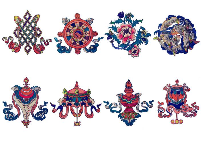 吉祥八宝图