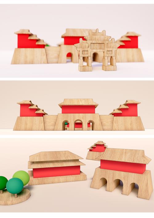 中国古建积木岱庙