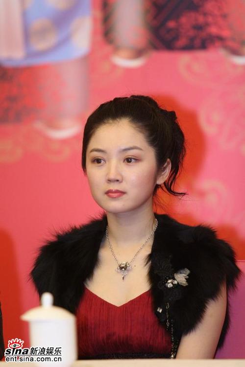 图文:《落叶归根》首映发布会-张迪面容秀美