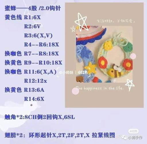 钩针图解宠物项圈