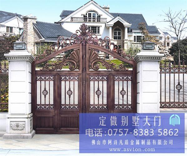 海景别墅大门,别墅门图片 庭院大门设备处理