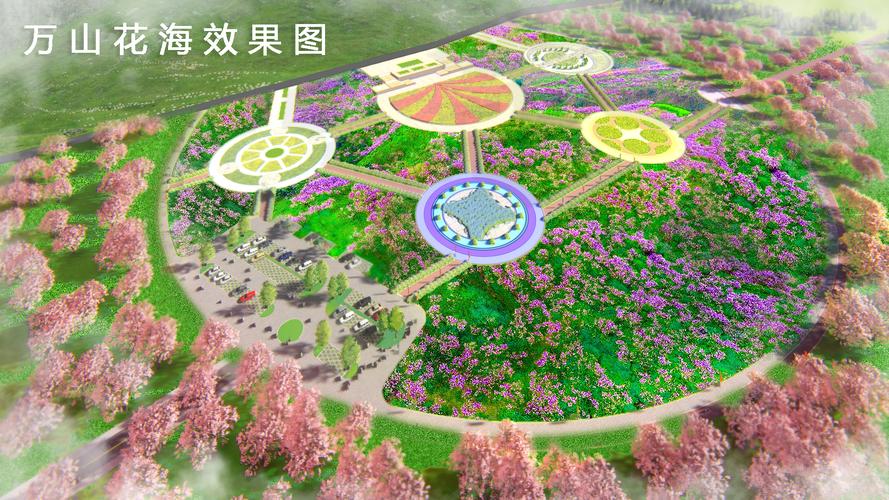 北至苏阳河,规划面积约一万余亩,建成后的万花山森林景区集特色绿化