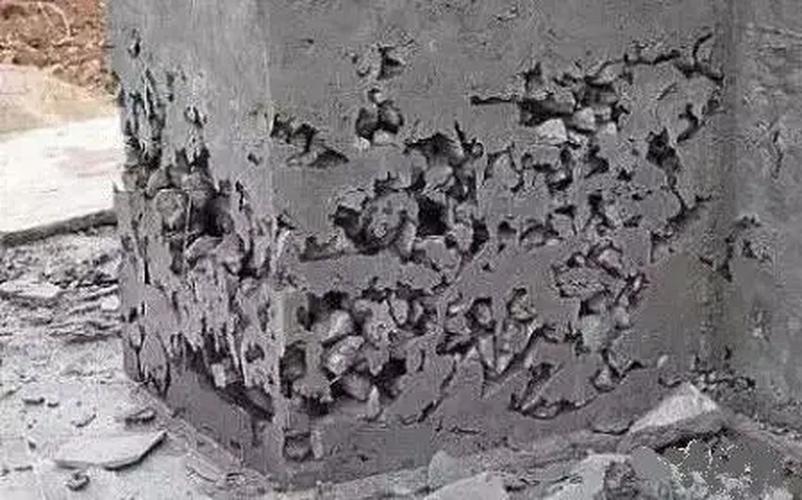 混凝土质量常见的几个通病裂缝缺棱掉角蜂窝麻面露筋空洞胀模