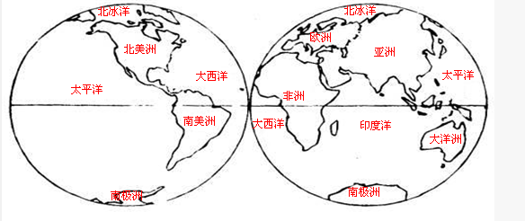 1在图中用铅笔划出南北半球的分界线并标上相应的度数用钢笔画出东西