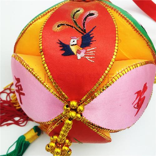 壮族绣球 三月三绣球绣球纯手工刺绣民族工艺品跳舞舞蹈学生抛广西