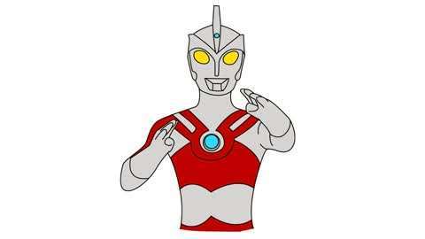 艾斯奥特曼的头简笔画6