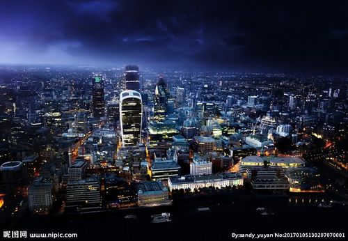 繁华城市夜景高清图片