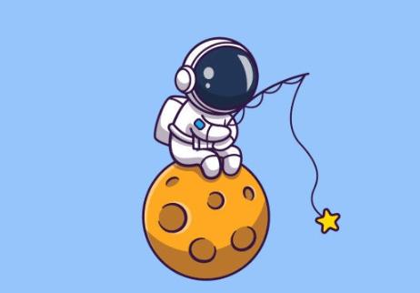 简笔画素材宇宙梦想家宇航员相关