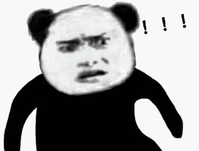 熊猫头表情包:你的智商太感人了
