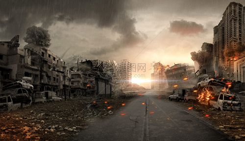 创意背景 背景素材 军事战争场景.