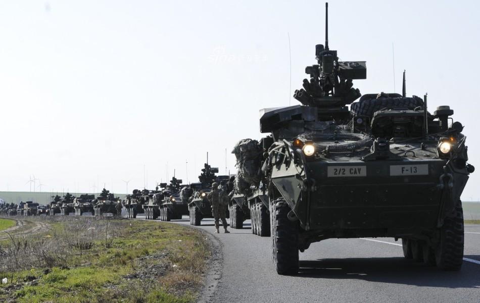 跟俄bmp3互怼?驻欧美军新型斯特瑞克战车鸟枪换炮