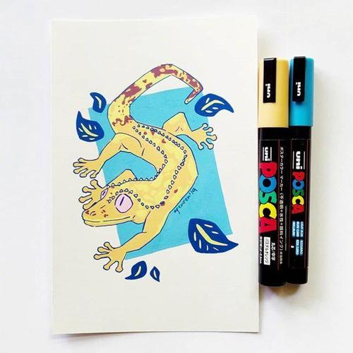 马克笔快速表达的小动物图片,你也可以