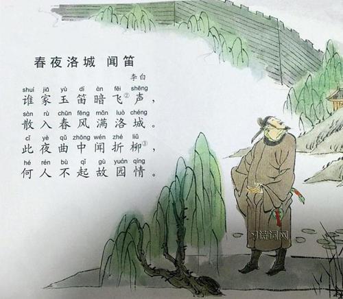 画一张春夜洛城闻笛的手抄报 春夜喜雨手抄报