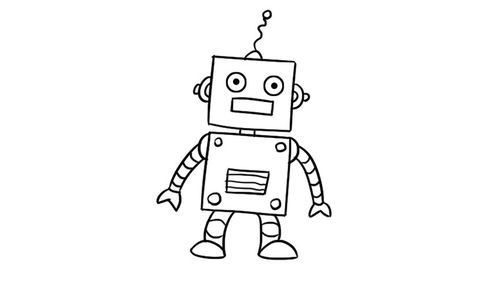 机器人涂色画