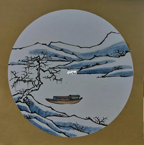 国画雪景,儿童国画.简单国画.水墨画._国画_雪景_水墨