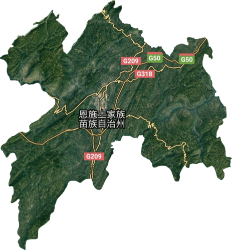 恩施市高清卫星地图,恩施市高清谷歌卫星地图