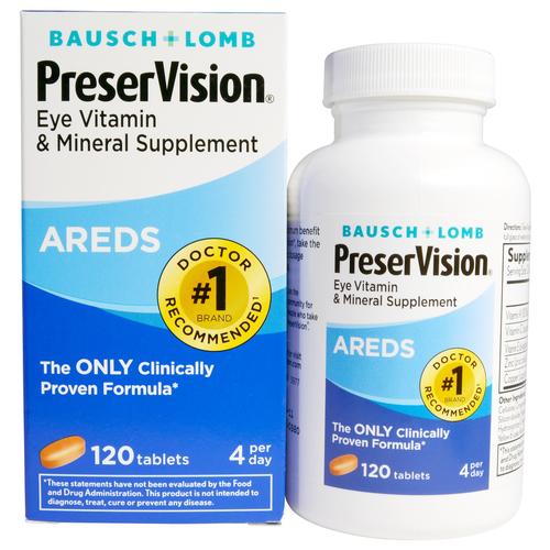 bausch & lomb preservision, areds, eye vitamin & mineral