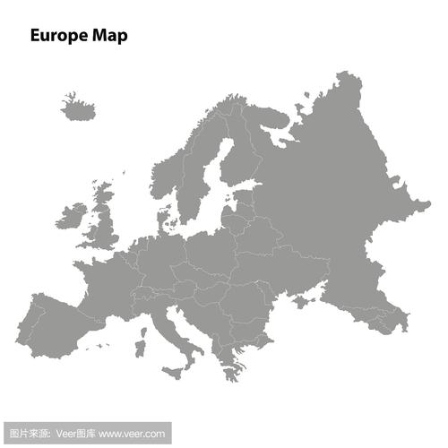 欧洲旅游地图中文版, 欧洲电子地图全图高清版,欧洲旅游景点地图 1031