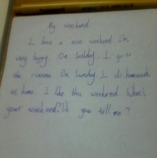 英语作文my weekend