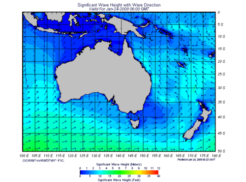澳大利亚地区海洋天气