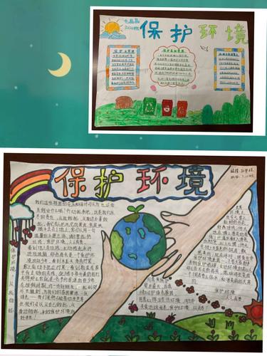 古井镇柳行小学开展以"珍爱地球,保护环境"为主题的优秀手抄报评选