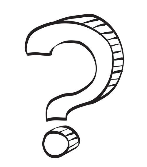 问号的的简笔画